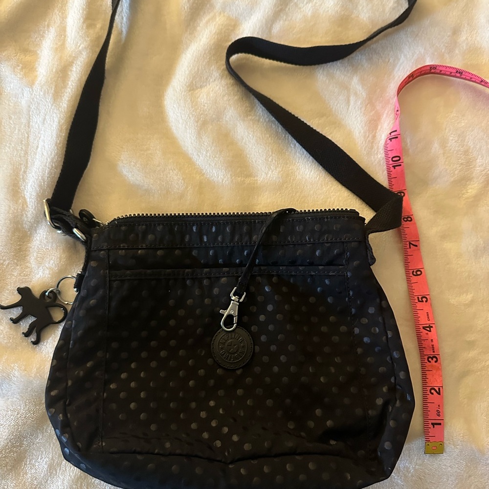Black Polka Dot Crossbody Bag